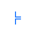 blue left aligned icon